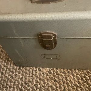 Vintage Excelsior Industrial Metal File Document Lock Box